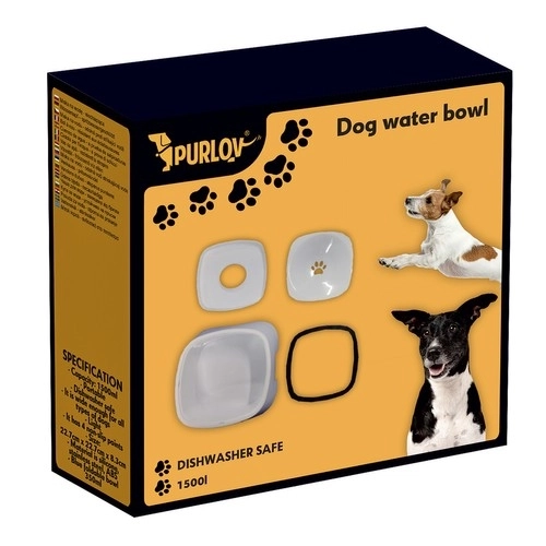 Waterbakken voor honden en katten met anti-spat functie - set van 2 stuks