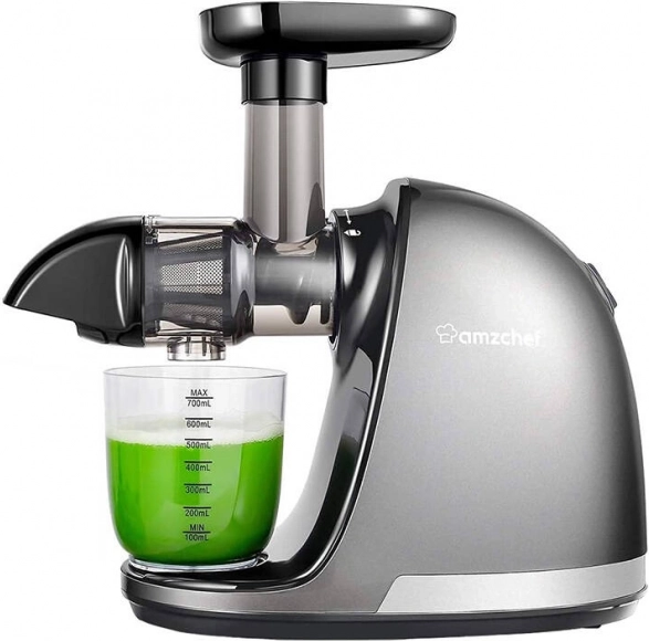 Extracteur de jus à rotation lente AMZCHEF 1501 gris