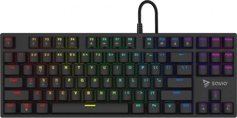 Mechanische Gaming‑Tastatur Savio Tempest X2 RGB mit Outemu‑Red‑Schaltern