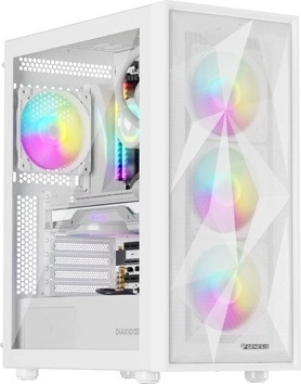 pc-behuizing Genesis Diaxid 605 ARGB, midi-tower, USB‑C, wit