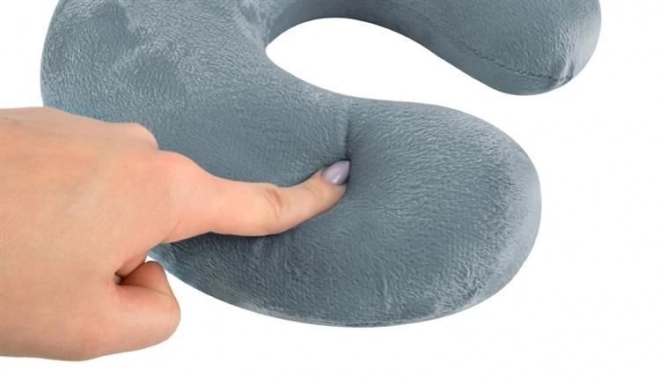 Gray travel pillow