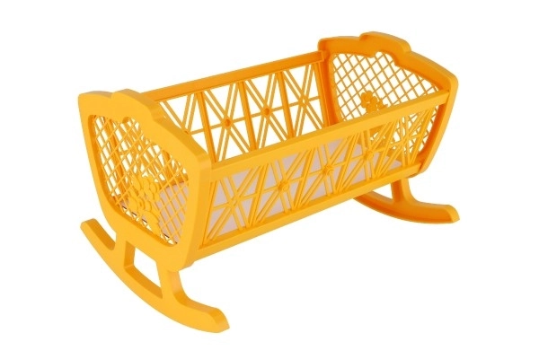 Poppenwieg zonder set plastic 47x35x30cm in doos 48x32x8cm