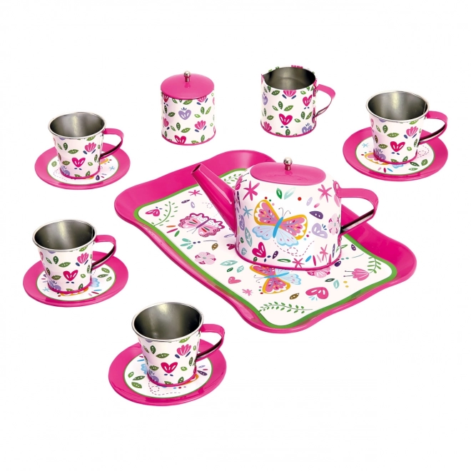 Kinder roze theeservies set
