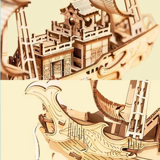 Japanse diplomatieke boot - 3D houten bouwpakket - decoratie