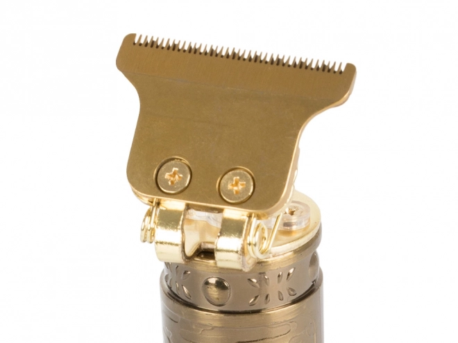 Gouden elektrische baard- en haartrimmer
