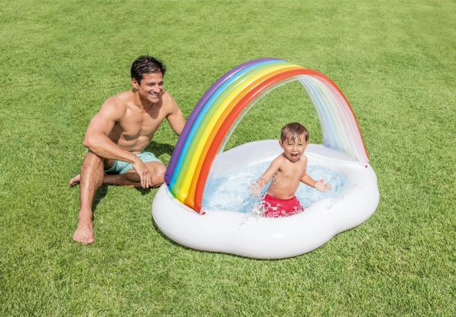 Kinderzwembad regenboog 142 x 119 x 84 cm