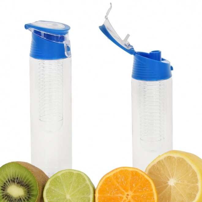 Wasserflasche mit Fruchteinsatz 800 ml – Blau