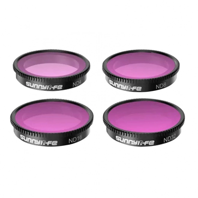 Set 4 filters ND4+ND8+ND16+ND32 Sunnylife voor Insta360 GO 3/2