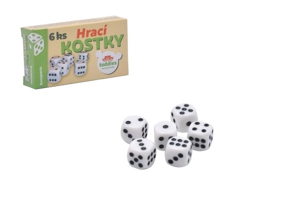 Set van 6 dobbelstenen
