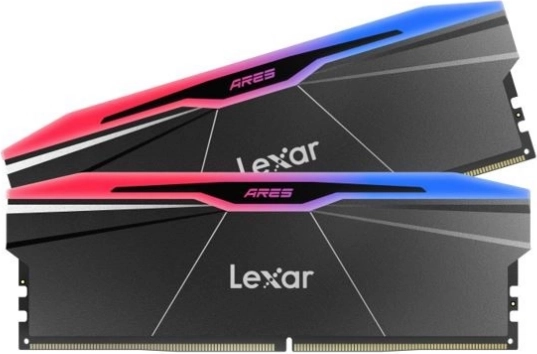 lexar ares rgb ddr5 32 go (2x16 go) 6000 mhz cl28 noir