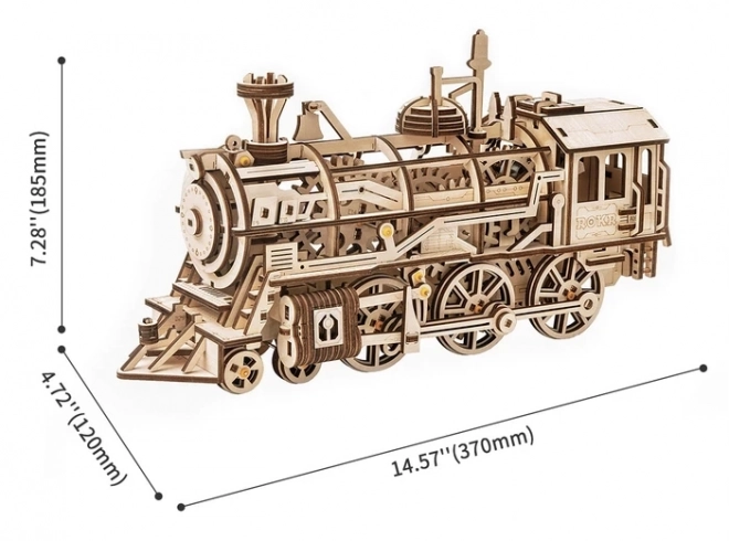 Locomotief - 3D houten bouwpakket