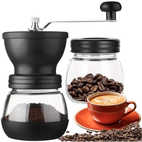 Manual Coffee and Spice Grinder with Ceramic Blades