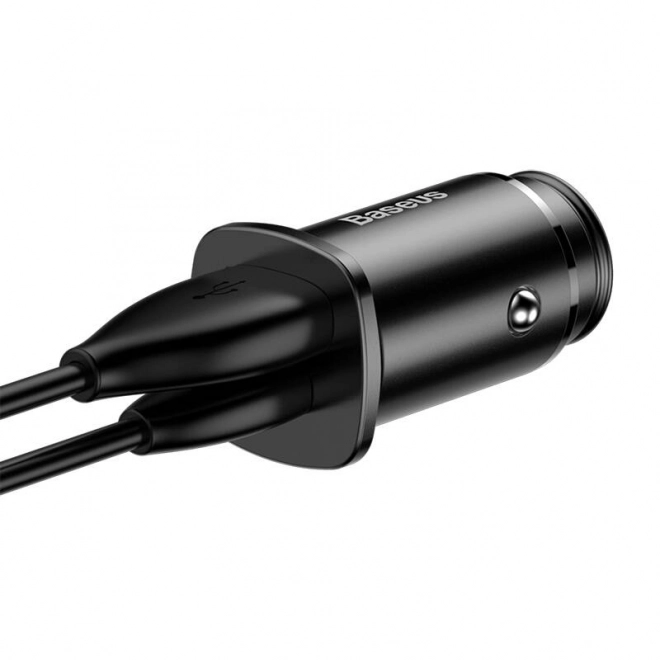 Snel autolader Baseus 30W zwart