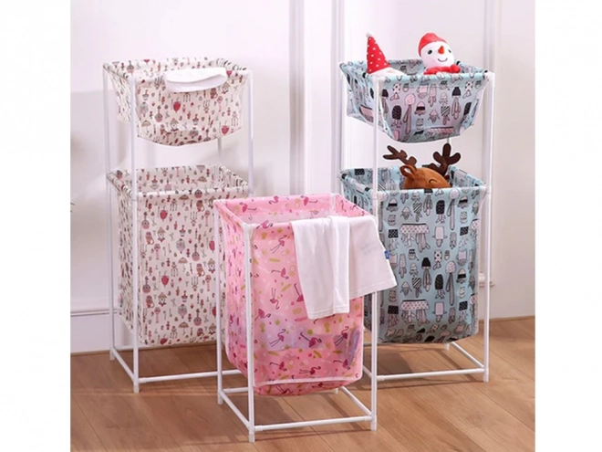 Wasmand met dubbele plank
