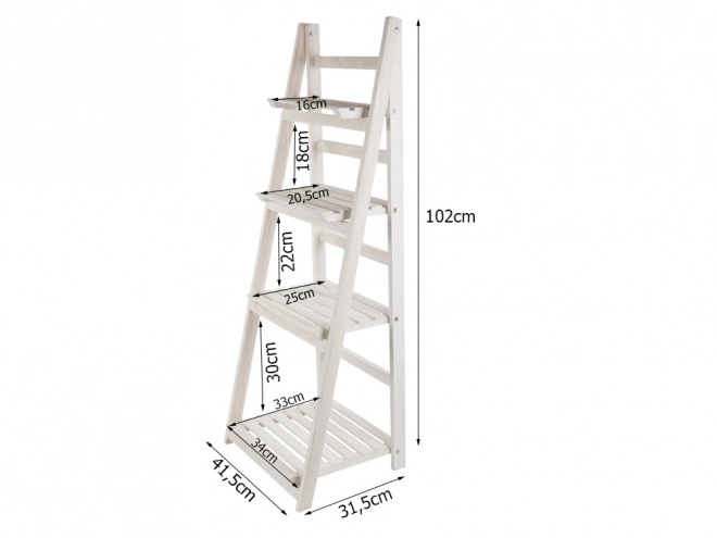 Houten meerlagige plantenbak of rek