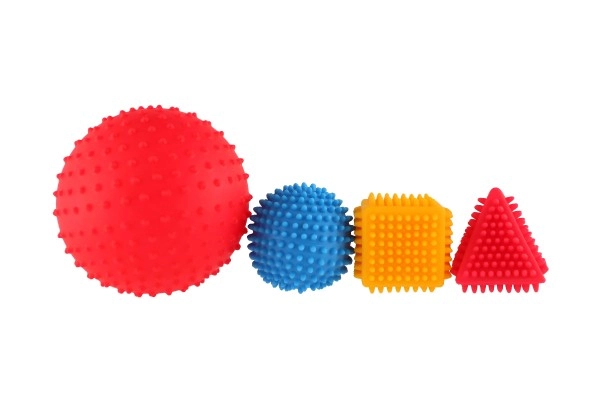 Different shapes and textures for tactile stimulation