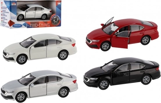 die-cast car model Škoda Favorit 1:34 red Welly
