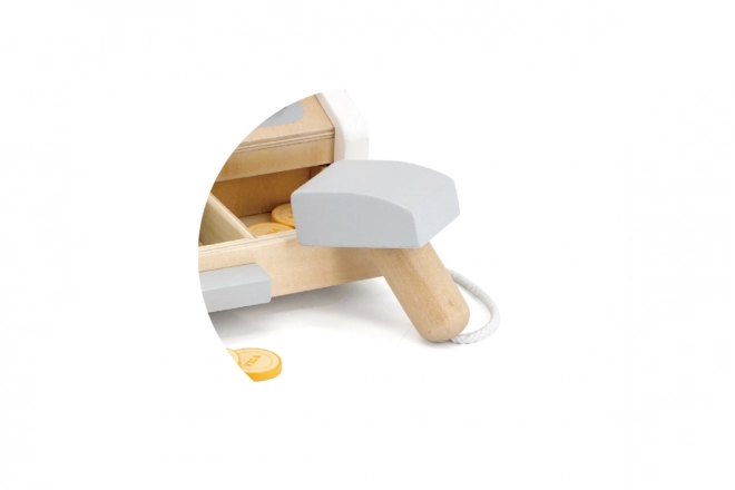 VIGA houten kassa grijs-wit