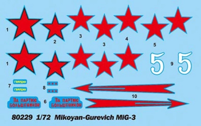 Plastic model MiG-3