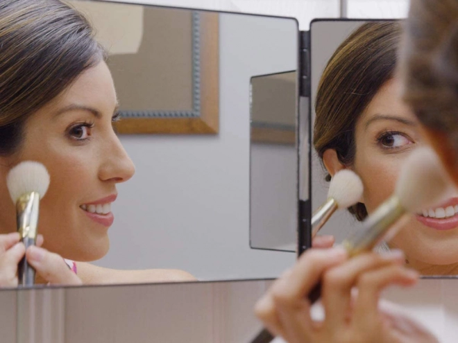 Vouwbare Spiegel voor Cosmetica met Drieluik