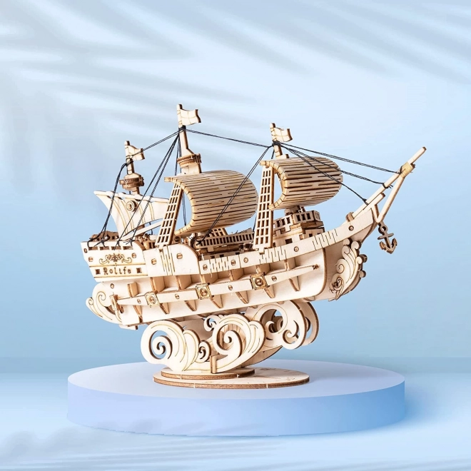 Zeilboot - 3D houten bouwpakket