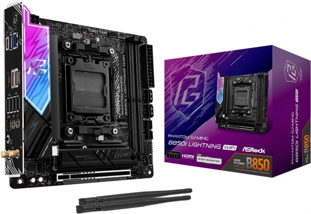 asrock b650i lightning wifi – carte mère mini‑ITX am5 avec ddr5 et wifi 6e