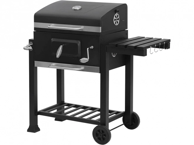 Garten Grill auf Holzkohle mit Zwei Rosten und Thermometer