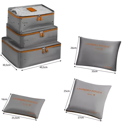 Reisorganizer - 6 stuks. Trizand 23183