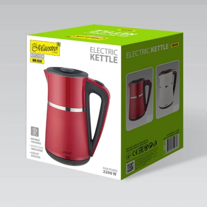 Elektrische waterkoker Maestro 1,7l rood