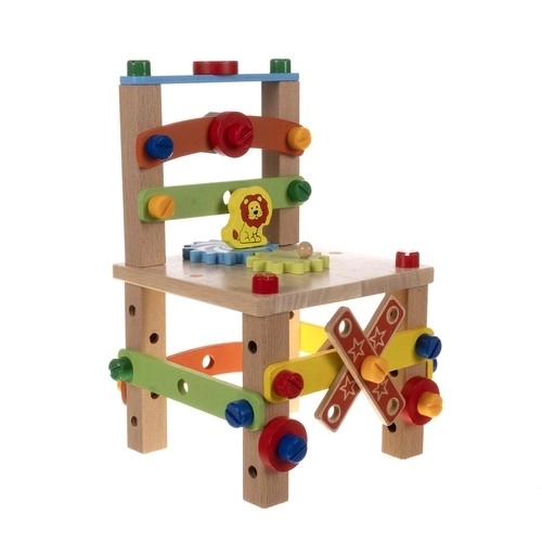Houten educatieve stoel