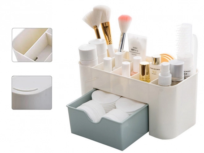 Organizer voor cosmetica en sieraden met vakjes