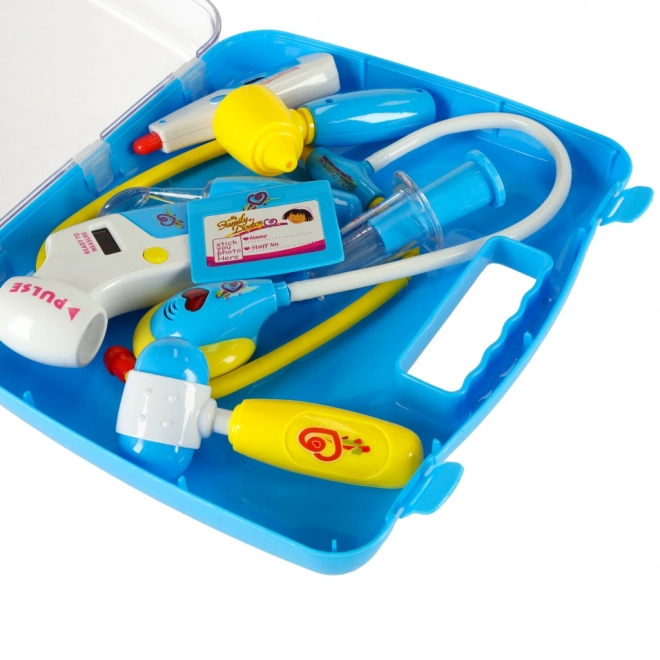 Kinder doktersset in koffer - blauw