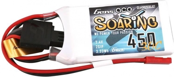 Gens Ace Soaring batterij 450mAh 7,4V