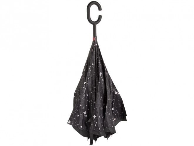 Umbrella inverted folding umbrella strong wires sturdy standing umbrella – black