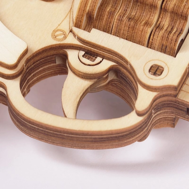 RoboTime 3D houten mechanische puzzel Revolver Corsac