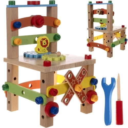 Houten educatieve stoel