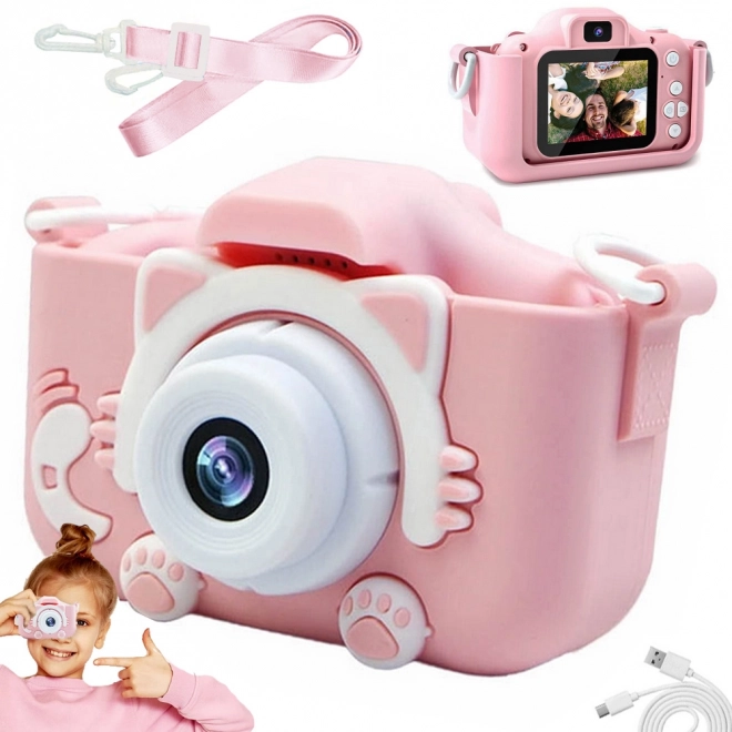 Digitale camera voor kinderen in de vorm van een katje