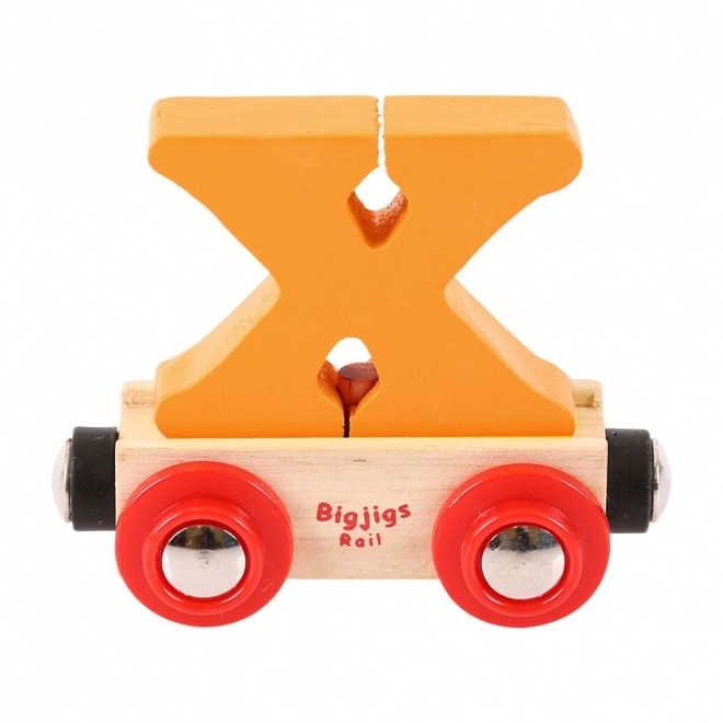 Bigjigs Rail Treintje van houten treinset - Letter X