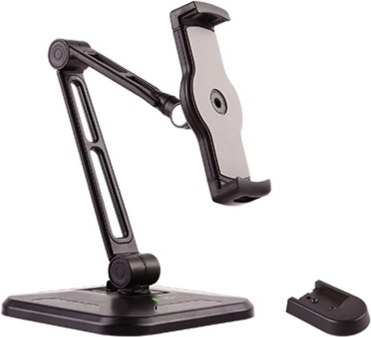 Schouderhouder voor tafel of muur voor tablet en iPad 4,7–12 inch zwart