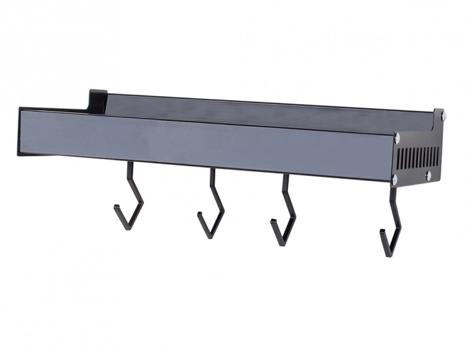 zwarte aluminium wandplank voor kruiden