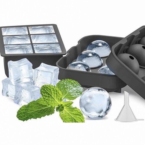 Siliconen ijsvorm 2-in-1 blokken + ballen Ruhhy 21270