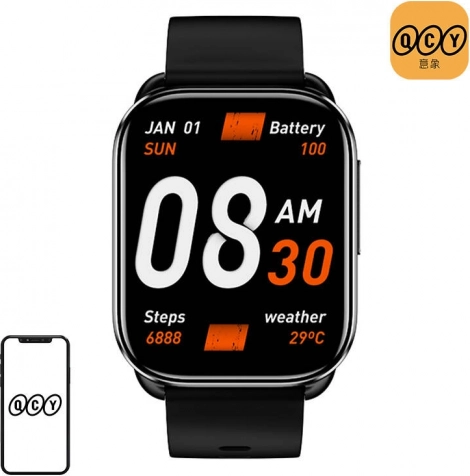 Slimme horloge QCY Watch GS grijs