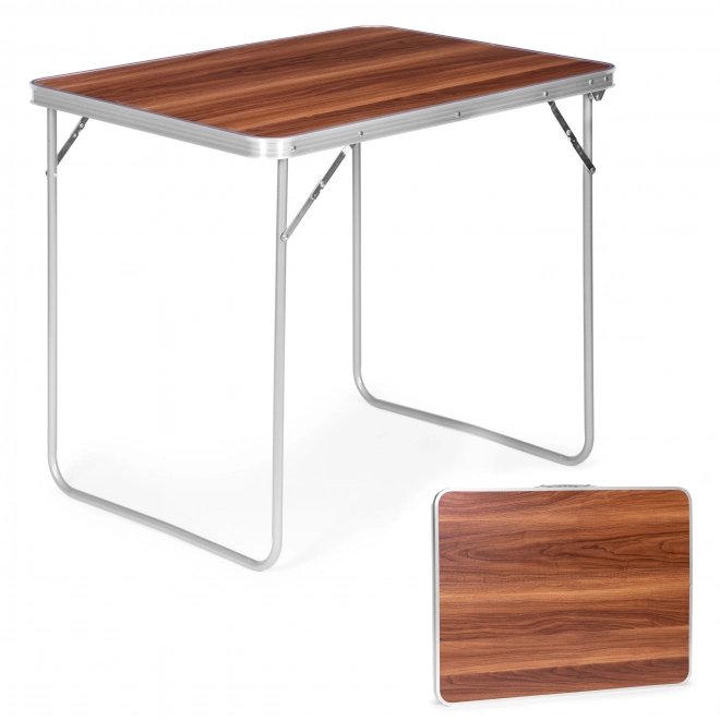 Opvouwbare campingtafel 80x60 cm bruin
