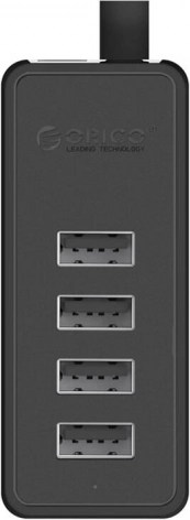 Orico hub USB avec 4 ports USB 2.0 (noir)