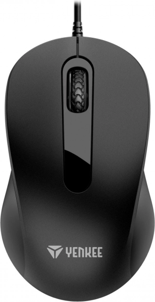 Souris optique filaire USB 1000 dpi, symétrique, 3 boutons YENKEE
