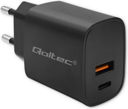 Qoltec GaN Power Pro oplader - 30W, zwart