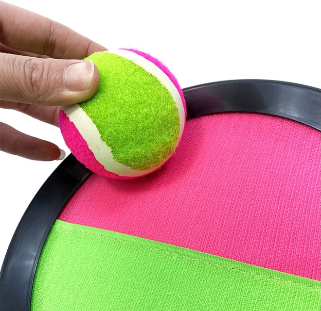 Velcro Catch Ball Game Set with Paddle and Ball