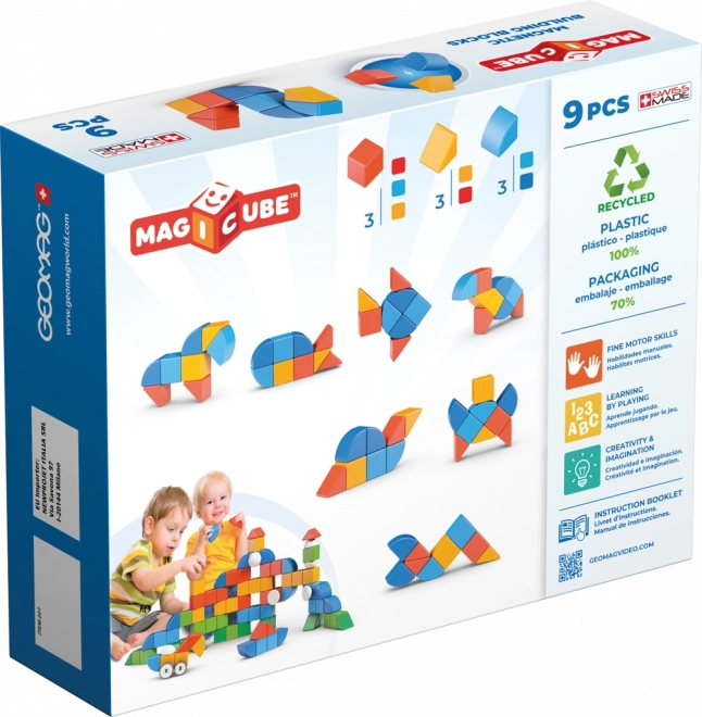 Magnetische blokken Geomag Magicube Vormen - Dieren 9 stuks