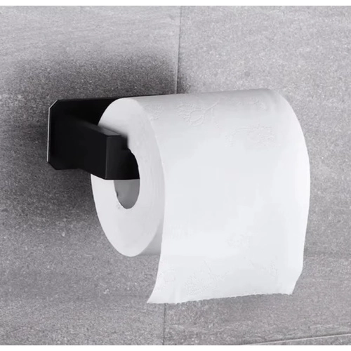 zwarte loft toiletpapierhouder voor aan de muur