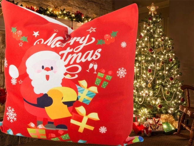 Kerstkussensloop 45x45 voor kerstcadeaus Mickey